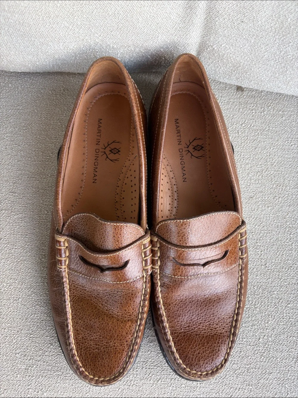 Martin Dingman Bill Genuine Water Buffalo Penny Loafers. Size 11M